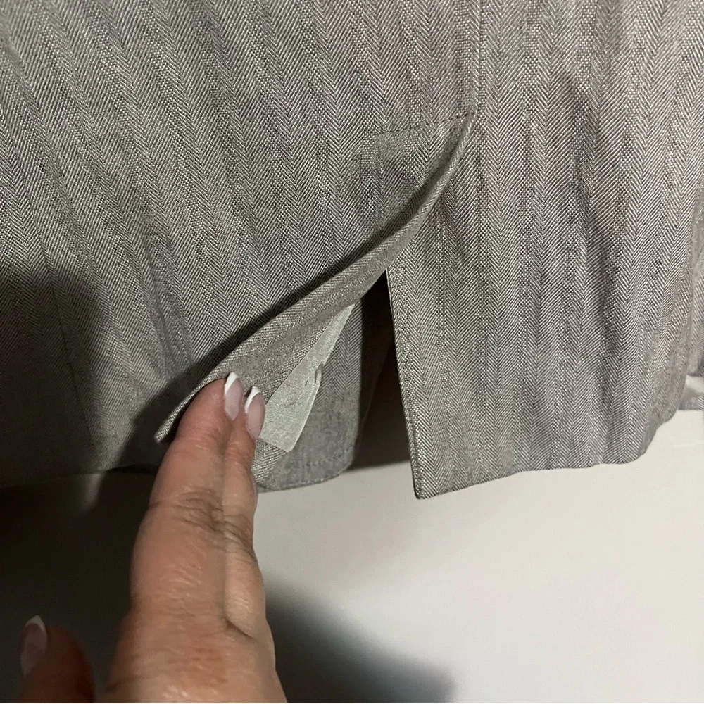 J. Crew‎ Gray Schoolboy Herringbone Blazer - Picture 10 of 11